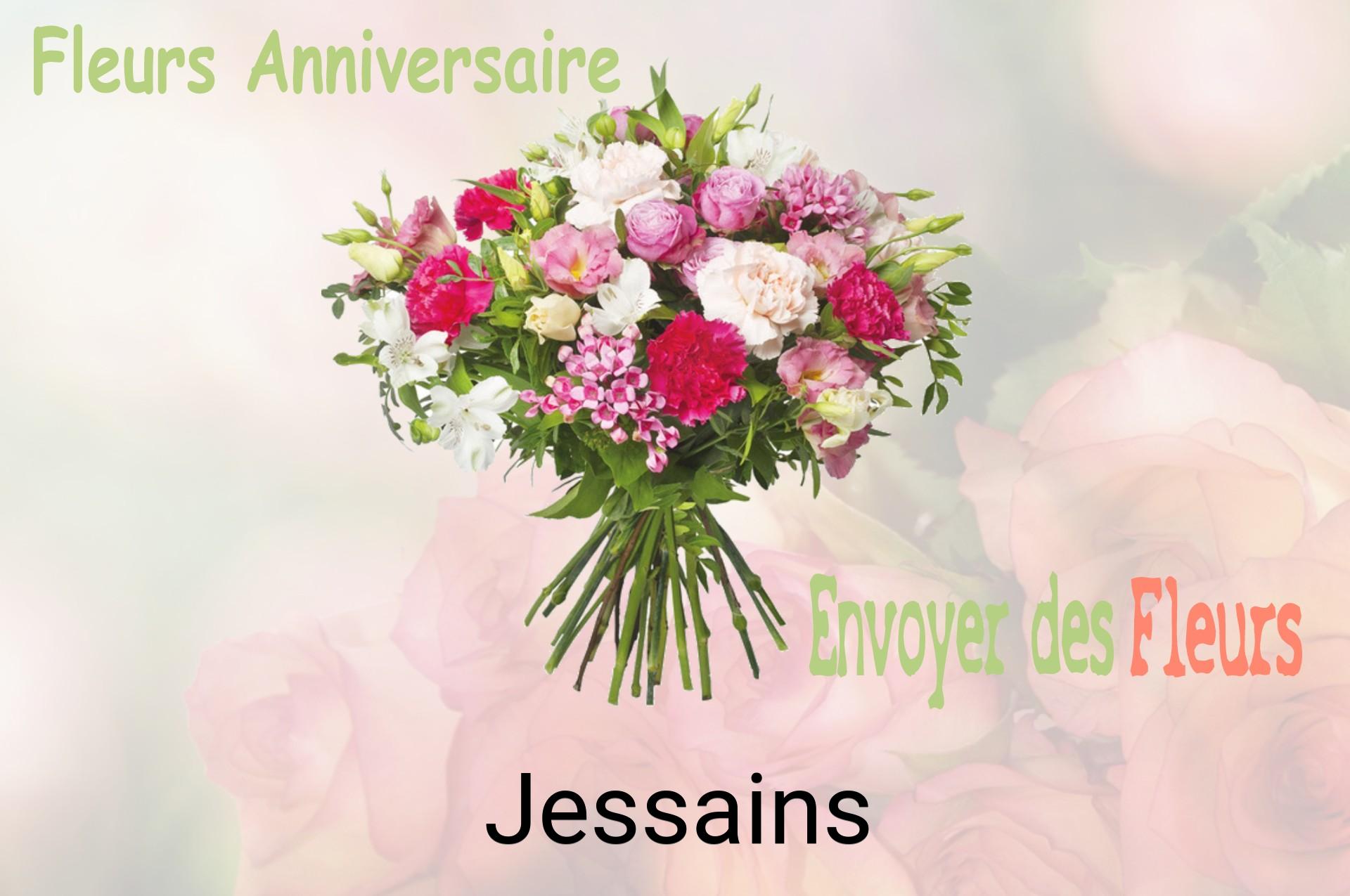 Bouquet de fleurs d’anniversaire livré à Jessains